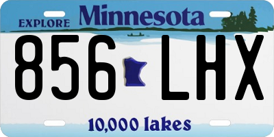 MN license plate 856LHX