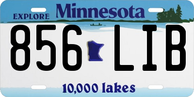 MN license plate 856LIB