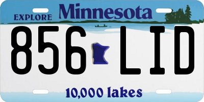 MN license plate 856LID