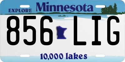 MN license plate 856LIG