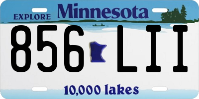 MN license plate 856LII