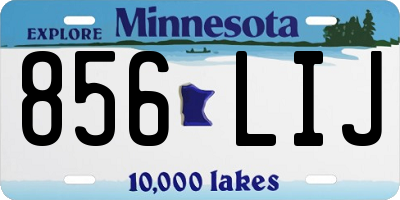 MN license plate 856LIJ