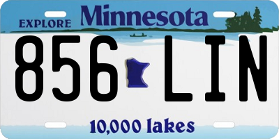MN license plate 856LIN