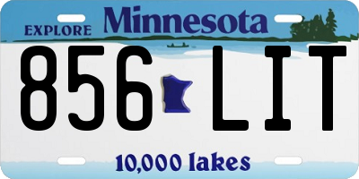 MN license plate 856LIT