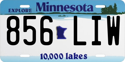 MN license plate 856LIW