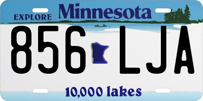 MN license plate 856LJA