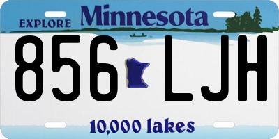 MN license plate 856LJH