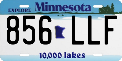 MN license plate 856LLF