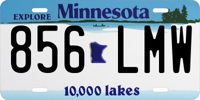 MN license plate 856LMW