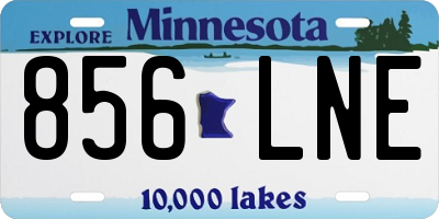 MN license plate 856LNE