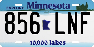 MN license plate 856LNF