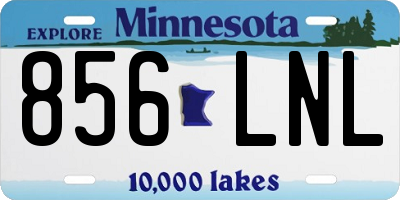 MN license plate 856LNL