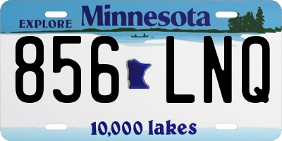 MN license plate 856LNQ