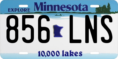 MN license plate 856LNS