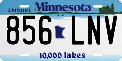 MN license plate 856LNV