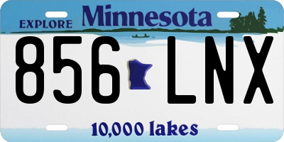 MN license plate 856LNX