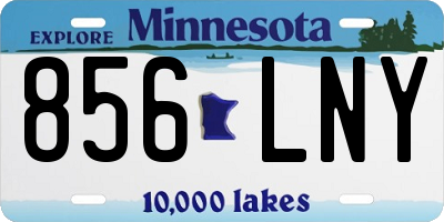 MN license plate 856LNY