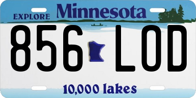 MN license plate 856LOD