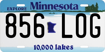 MN license plate 856LOG