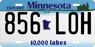 MN license plate 856LOH