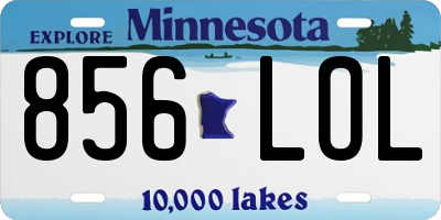MN license plate 856LOL