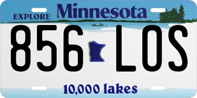 MN license plate 856LOS