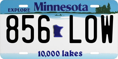 MN license plate 856LOW