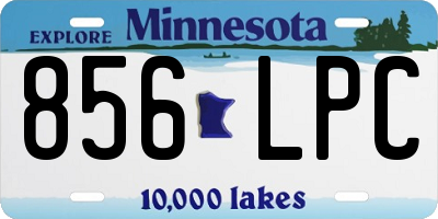 MN license plate 856LPC