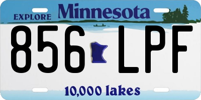 MN license plate 856LPF