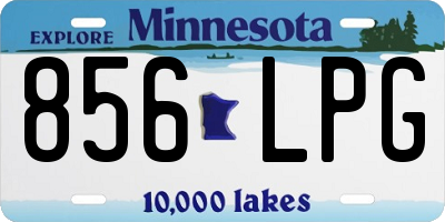 MN license plate 856LPG
