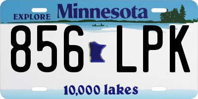 MN license plate 856LPK