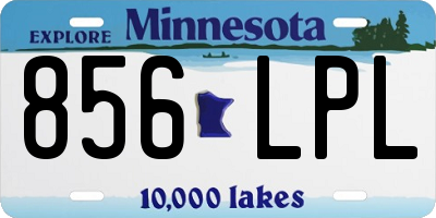 MN license plate 856LPL