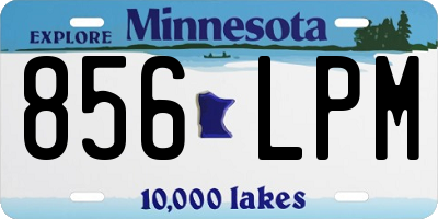 MN license plate 856LPM