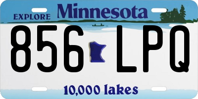 MN license plate 856LPQ