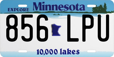 MN license plate 856LPU