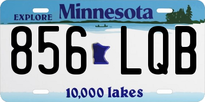 MN license plate 856LQB