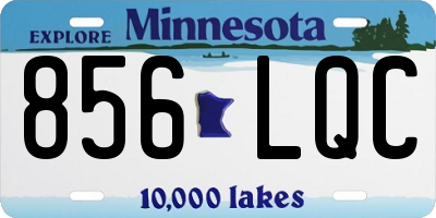 MN license plate 856LQC