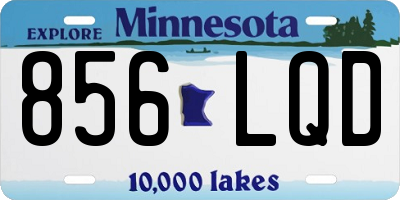 MN license plate 856LQD