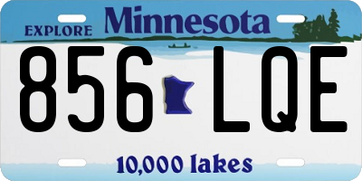 MN license plate 856LQE