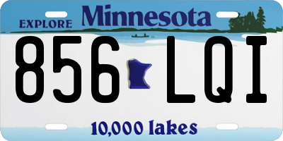 MN license plate 856LQI