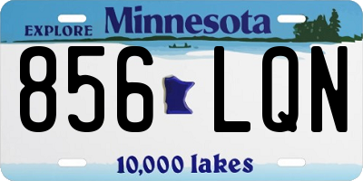 MN license plate 856LQN