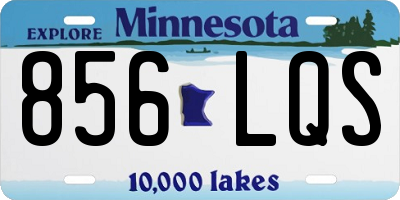 MN license plate 856LQS