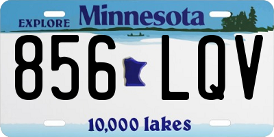 MN license plate 856LQV