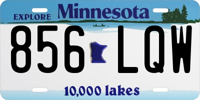 MN license plate 856LQW
