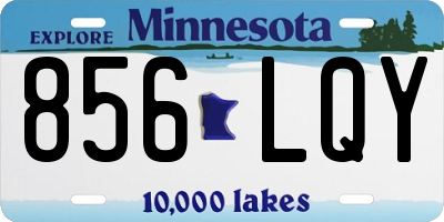 MN license plate 856LQY