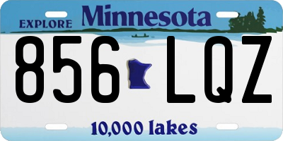 MN license plate 856LQZ