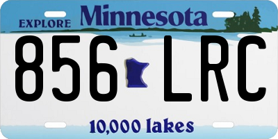 MN license plate 856LRC