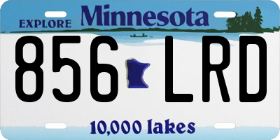 MN license plate 856LRD