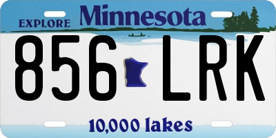 MN license plate 856LRK