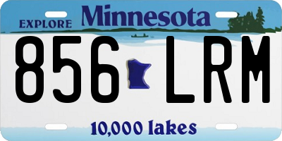 MN license plate 856LRM